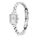 Orë dore për femra Daniel Wellington Quadro Mini 15.4 x 18.2, e argjendtë