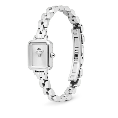 Orë dore për femra Daniel Wellington Quadro Mini 15.4 x 18.2, e argjendtë