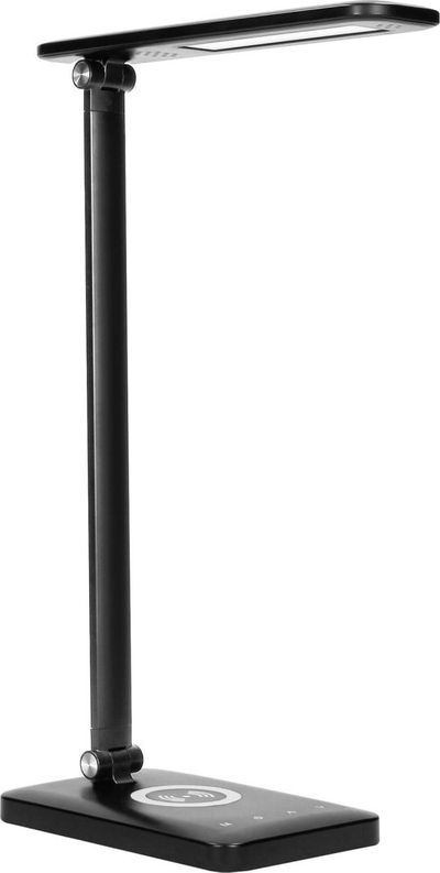 Llambë tavoline ISIYO LED 7W, karikues me induksion dhe USB, 390lm, e bardhë