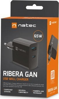 Karikues Natec Ribera 1x USB-A 1x USB-C 3.25 A (NUC-2145)
