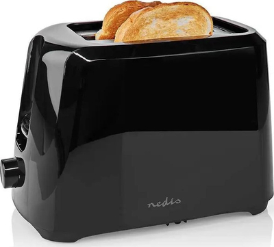 Toster Nedis 2 Slice, 6 nivele pjekjeje, 700W, i bardhë