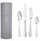 Set lugë dhe pirunë Verlo Destello, 24 copë, çelik inox, argjendtë
