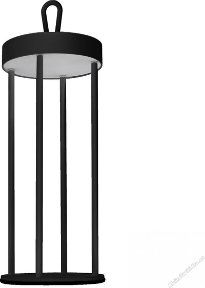 Llampë tavoline LED për jashtë Centry Athena, USB, 3000K, IP54, e zezë