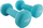Hantel neopreni pa markë, 1 kg, 1 copë, jeshile