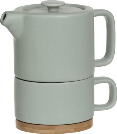 Çajnik me filxhan Secret de Gourmet Natural Mint, qeramikë, 400 ml, mente