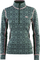 Bluzë termike për goca Kari Traa Rose Half Zip, me mëngë të gjata, masa M, jeshile