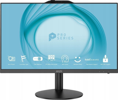 Kompjuter All in One MSI PRO AP242P 14M-649XEU, Intel Core i5 14400, 16GB RAM, 512GB SSD, ekran 24", i bardhë