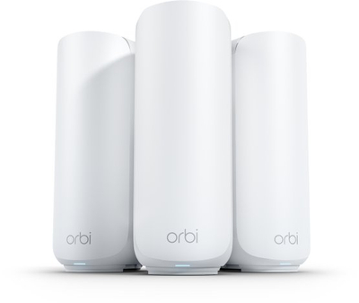 Sistem mesh Wi‑Fi NETGEAR Orbi 370, Wi‑Fi 7, dual band, i bardhë