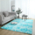 Tapet shaggy Ombre, 60x90 cm, 3.5 cm trashësi, blu e hapur