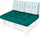 Dyshek për divan paletash HOBBYGARDEN LEO, 120x80cm, material Oxford, jeshil