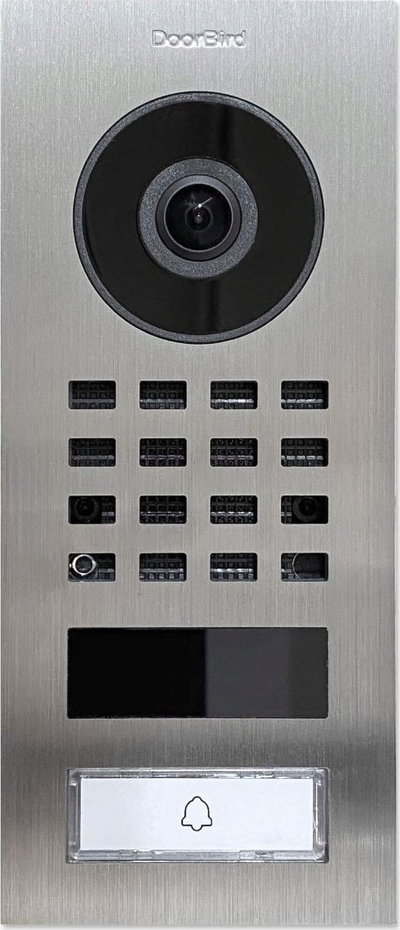 Interkom video DoorBird D1101V, IP, Wi-Fi LAN, çelik inox i argjendtë