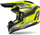 Helmeta motocross Airoh Aviator 3 Wave Carbon, madhësia 2XL, e verdhë