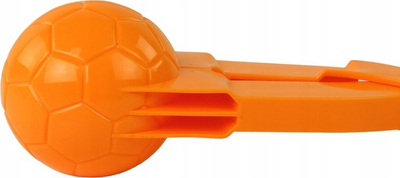 Mjet për toptha bore Leantoys, plastik, 35 cm, portokalli