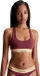 Sytjena për femra Calvin Klein Bralette, të kuqe të errëta