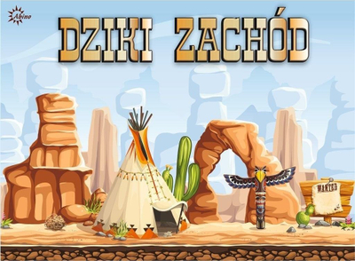 Lojë shoqërore Abino Wild West, për fëmijë dhe të rritur, shumëngjyrëshe