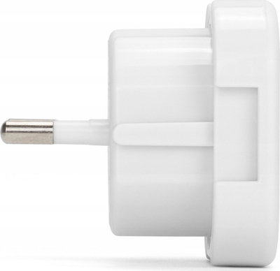 Adapter udhëtimi Montis MT-122-B, prizë britanike në prizë lokale, i bardhë