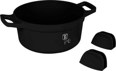 Tава со капак BerlingerHaus BH-7784, 28 cm, Black Rose, црна