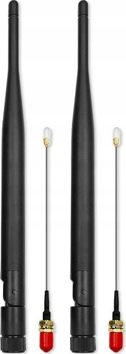 Antena Wi‑Fi Qoltec, 2.4GHz 5GHz, 5dBi, e zezë