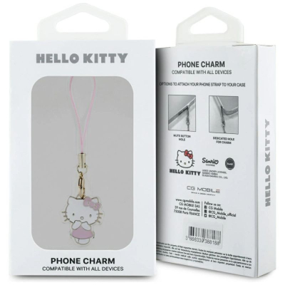 Varëse telefoni Hello Kitty HKCPMKHP, charm për zbukurim, universal, rozë