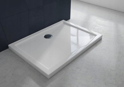 Pjatë dushi Goliat Flat Slim, 80x110cm, akril sanitar, e bardhë