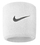 Byzylyk sportiv Nike Swoosh Wristband, set 2 copë, i bardhë e zi