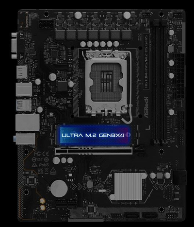 Pllakë amë ASRock H610M HVS M.2 D5, DDR5, socket 1700, mATX