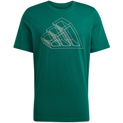 Блуза adidas Tech Outline Graphic JJ1609, памук, за мажи, бела