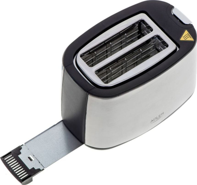 Toster Adler AD 3214, 900W, 7 shkallë pjekje, inox