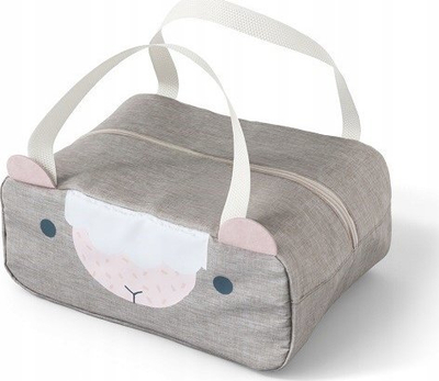 Çantë termike për kalamaj Monbento Wonder Pink Sheep, 6.5L, gri