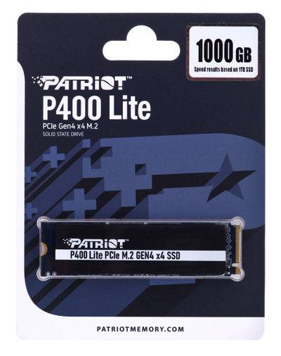 SSD Patriot Memory P400 Lite, 1TB, M.2 NVMe PCIe 4.0, me ftohës grafeni