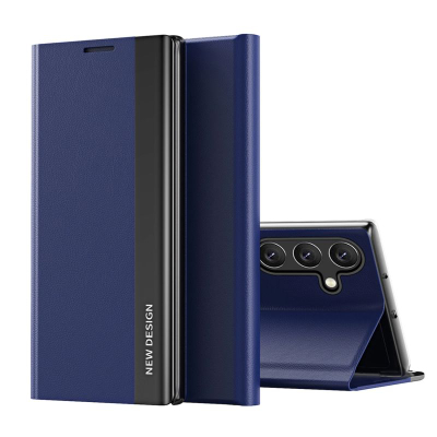 Mbështjellës Sleep Case Pro për Samsung Galaxy S24 FE, tip libër, me qëndrim, blu e errët