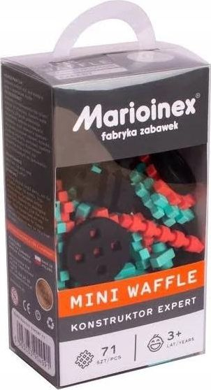 Lodra ndërtime Marioinex Mini Waffle Blocks Constructor Expert, set 71 pjesë, shumëngjyrëshe