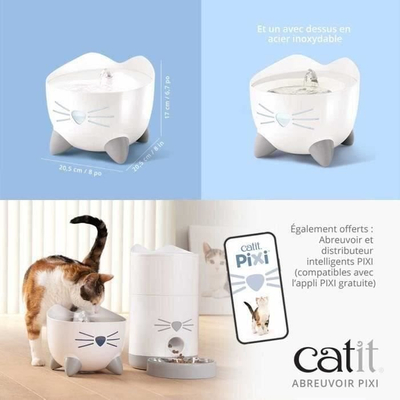 Burim uji për mace Catit Pixi, 2.5L, jeshile