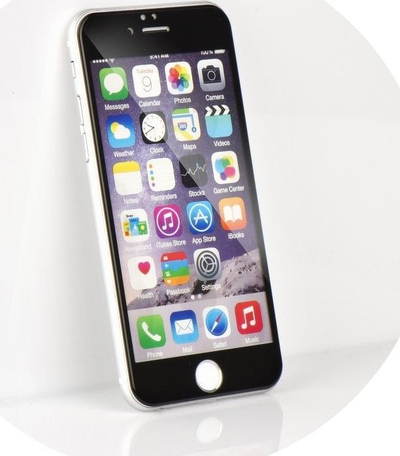Mbrojtës ekrani Partner Tele.com 5D, xham i temperum, për iPhone 6G/6S Plus, i zi