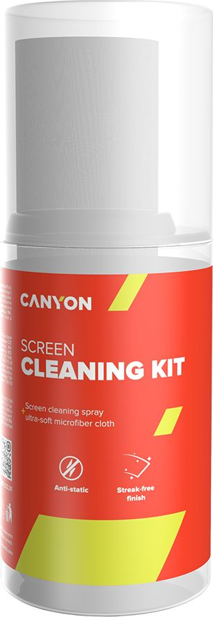 Set për pastrim ekrani Canyon CCL31, 200 ml, antistatik, i bardhë
