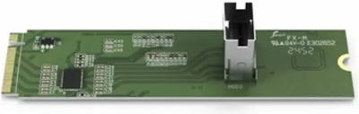Adapter SSD ICY DOCK EXLink MB309A5, M.2 2280 NVMe PCIe 5.0 x4, MCIO 4i SFF-TA-1016, i gjelbër