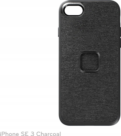 Mbrojtëse telefoni Peak Design Mobile Everyday Fabric Case, për iPhone SE 2022, gri e errët
