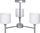 Lampë varëse Activejet MIRA 3P, 3xE27, metal xham, argjend me të bardhë