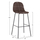 Stol bari Vincent 47x46x104Hcm (HM8579.23), kaftë/ zezë