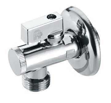 Valvul këndore KFA 707-010-10, me filtër, 1/2"x3/8", krom
