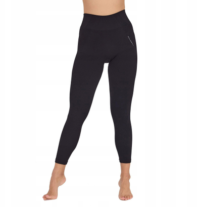 Leggins për goca Brubeck Casual, bel i lartë, për palestër, M, të zeza