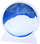 Dekor rërë lëvizëse 3D Mobile Sand Painting, rrotullim 360°, diametër rrethor, blu e bardhë