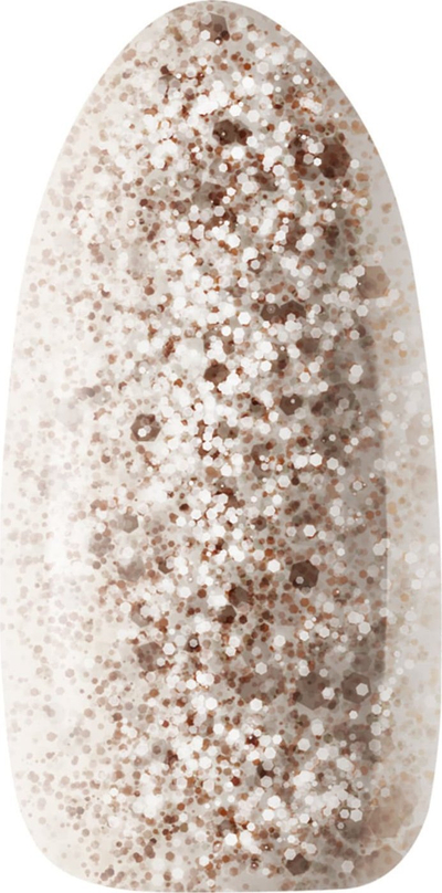 Llak xhel hibrid Ocho Nails Glitter G04, 5g, efekt shkëlqim ari, i tejdukshëm