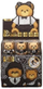 Gomë Cresco Eraser Bear, set 24 copë, shumëngjyrëshe