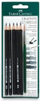 Set lapsash akuarel Faber Castell Graphite Aquarelle, 5 copë, HB deri 8B