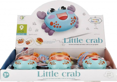 Lodër gaforre MEGA CREATIVE Pressed Crab 11cm, që lëviz, për kalamaj 3 vjeç e lart