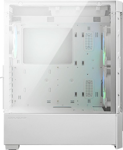 Куќиште за компјутер Cougar Airface RGB, бело, Midi Tower