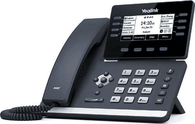 Telefoni biznesi Yealink T53W, ekran 3.7", me WiFi dhe Bluetooth, gri