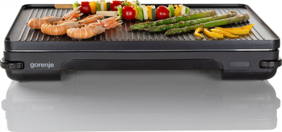 Grill tavoline Gorenje TG2000LCB, 1800W, pllaka dyanshme, i zi