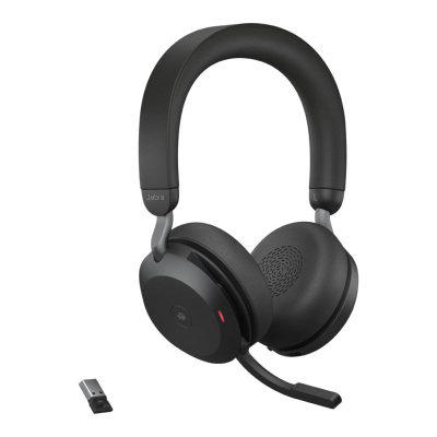 Kufje Jabra Evolve2 75, over ear, me kabllo, të zeza
